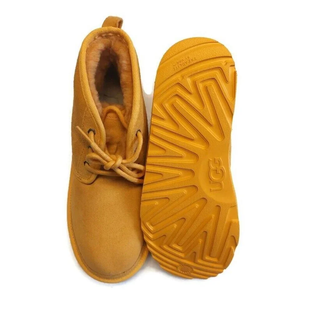 UGG Big Kids Size 4 Womens Size 5 Neumel II Chukka Boots Suede Amber #1017320K - Picture 7 of 8
